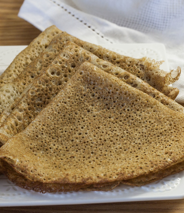Блинчики на пшеничной и ржаной закваске